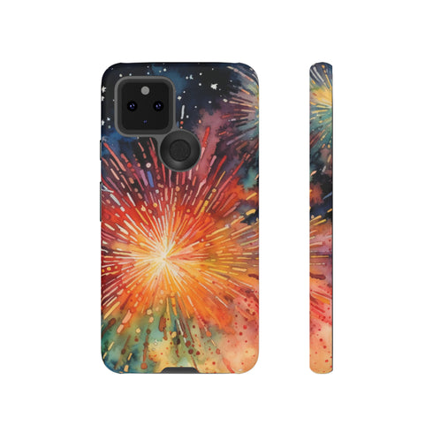 Summer Fireworks in Watercolor - Impact Resistant Phone Case